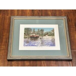 VTG Senadin Tursic Aire De Repos (Rest Area) 2000 Intaglio Framed Print #39/150